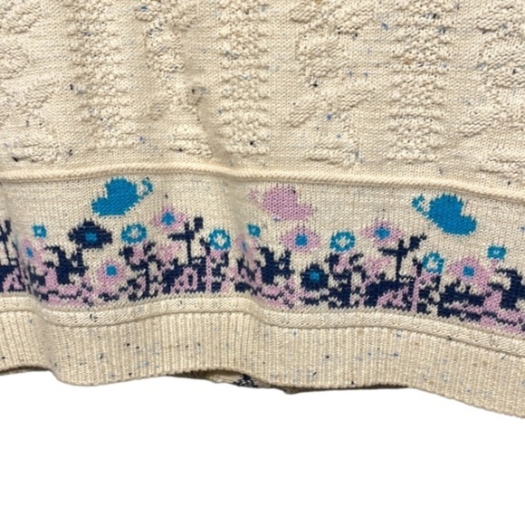 Vintage Northern Isles Embroidered Floral Sweater Vest Size Small/Petite S/P - Picture 5 of 9
